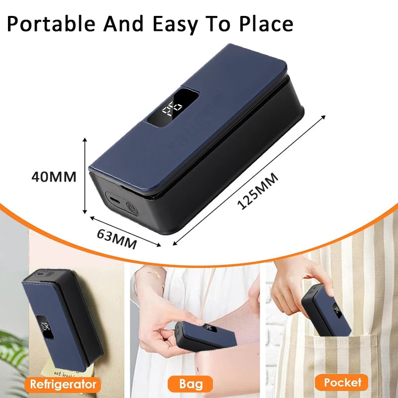 Mini Handheld Heat Sealer - Portable Plastic Bag Sealing Machine for Food Packaging